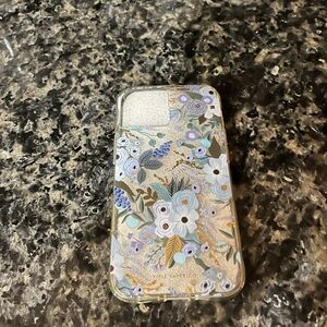 Rifle Paper CO Floral IPhone 13 case Patterned Phone Case - Blue and Gold